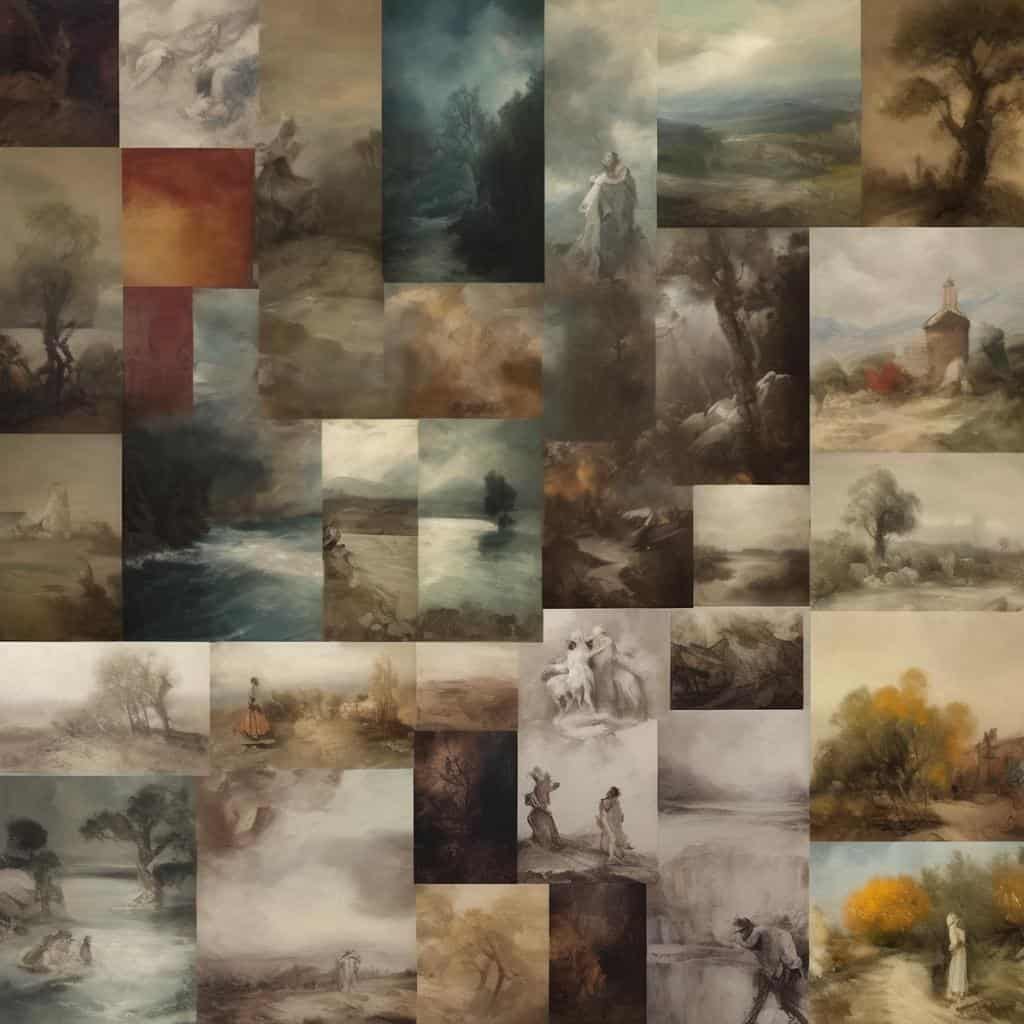 Ορφανές εικόνες με ιστορικά καλλιτεχνικά ρεύματα και ορόσημα στην τέχνη.